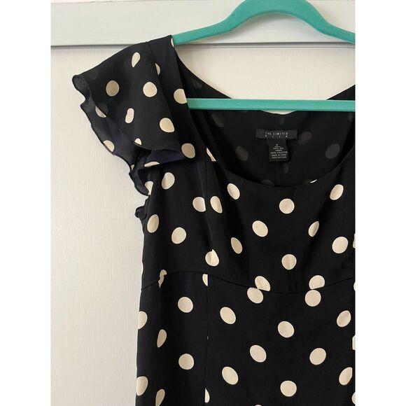 VTG Y2K The Limited Silk Polka Dot Dress - Picture 3 of 4